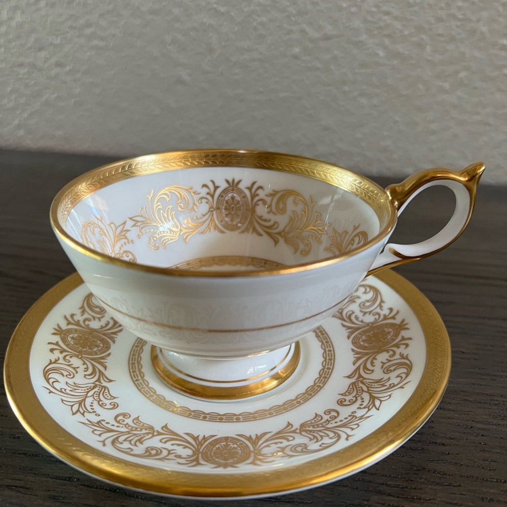 COPY - Aynsley Imperial Gold Teacup and Saucer